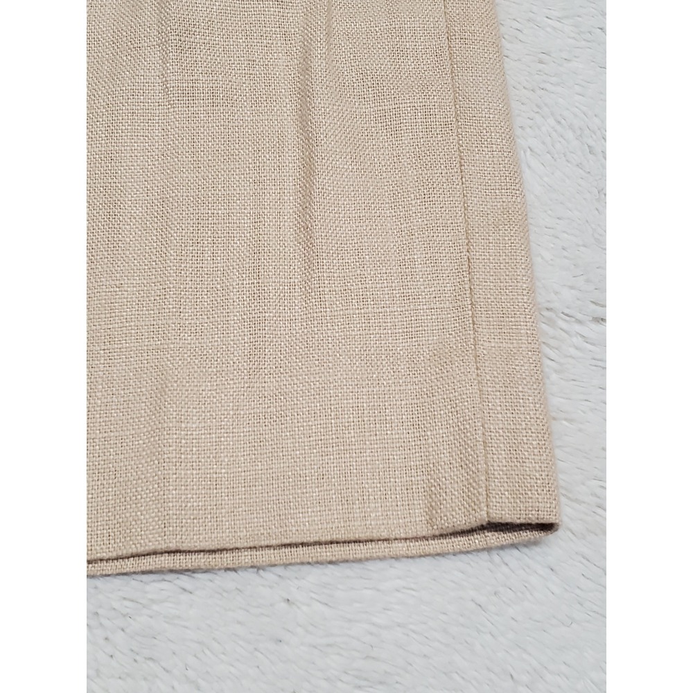 Elevenses Anthropologie Cream Linen Blend Cropped Pant 2 Capsule Boho Minimalist - Picture 4 of 11
